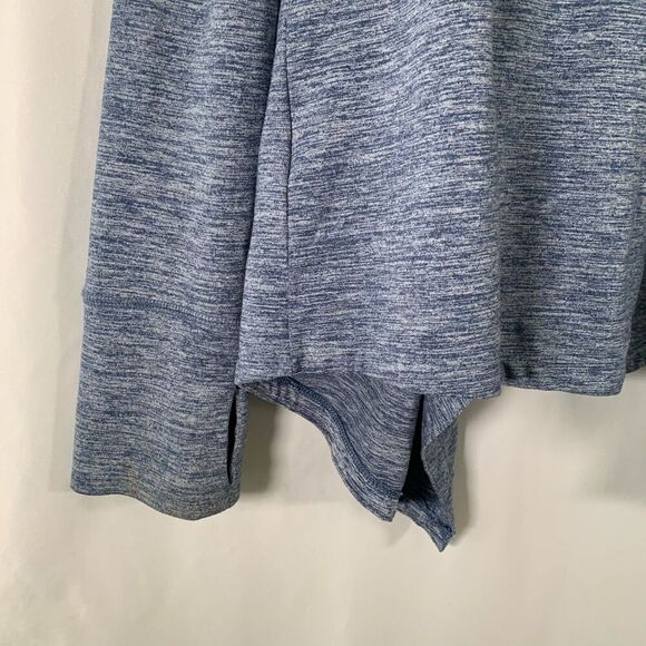 Nike Cardigan Women's Small Blue Heathered Open Front Dri-Fit Long Sleeve - Picture 7 of 8